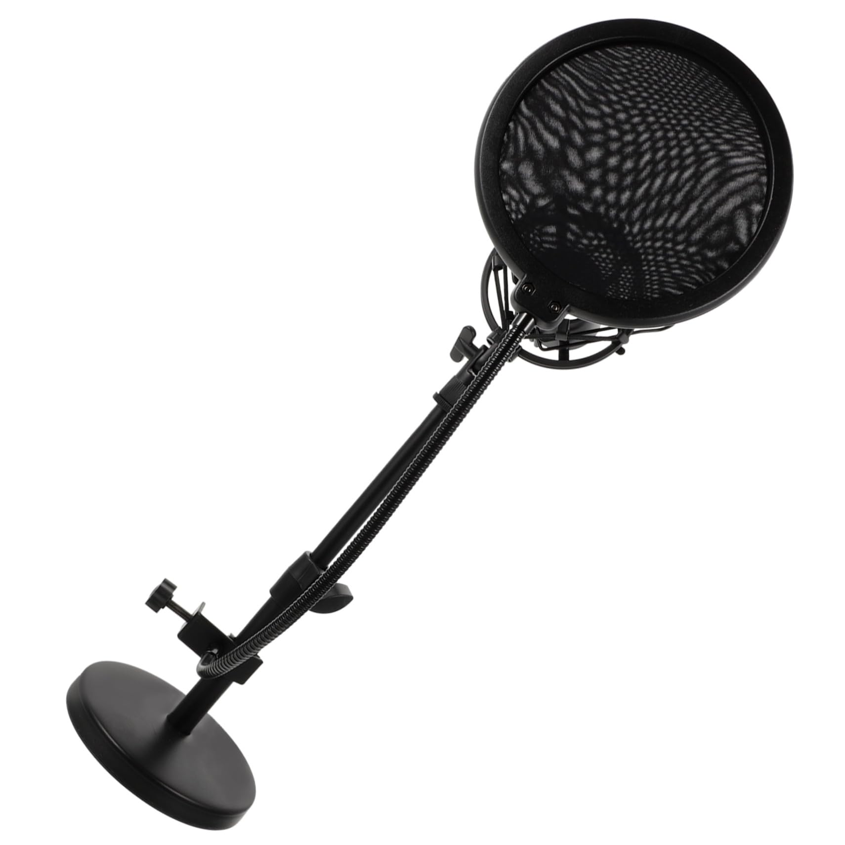 Metallmikrofonständer mit Teleskopfunktion Tischmikrofonhalterung aus Metall Robuster Mikrofonständer für Heimaufnahmen Podcasts und Live-übertragungen