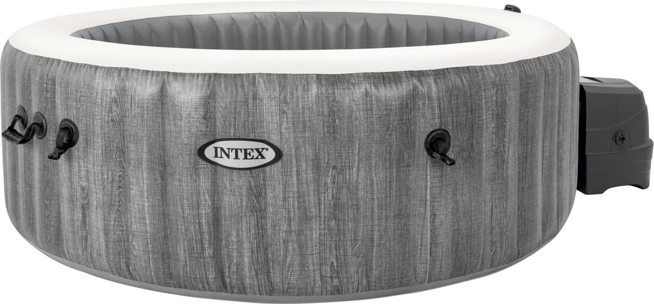 Intex Whirlpool Spa Bain à remous Greywood Deluxe Ø 196 x 71 cm Gris