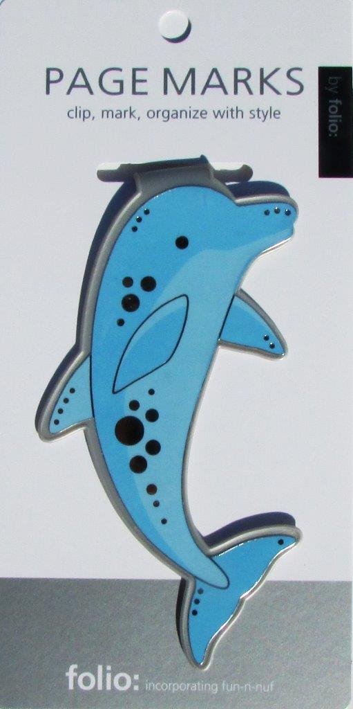 Dolphin Bookmark Clip Over The Page Ideal for Kids & Teens, Boys & Girls!