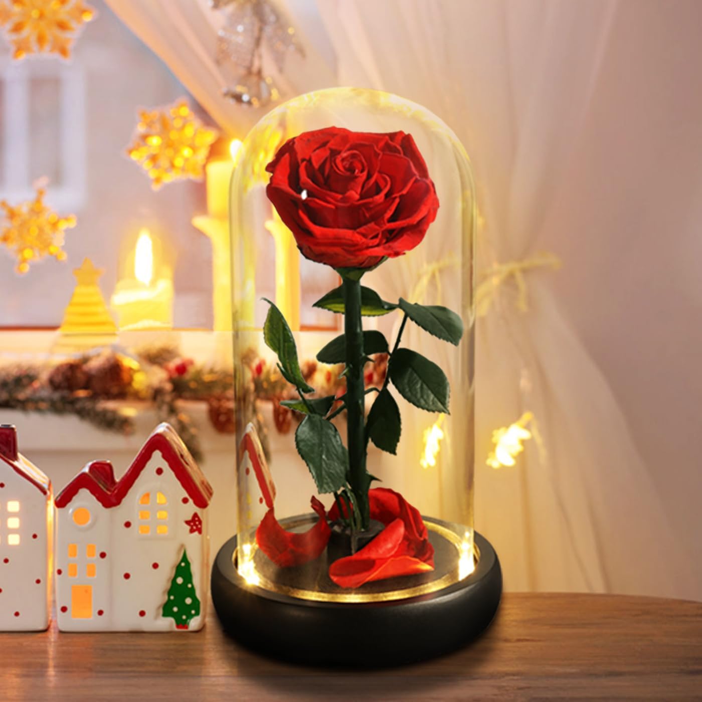 Christmas Flowers for Delivery Prime,Gifts for Women,Forever Real Preserved R...