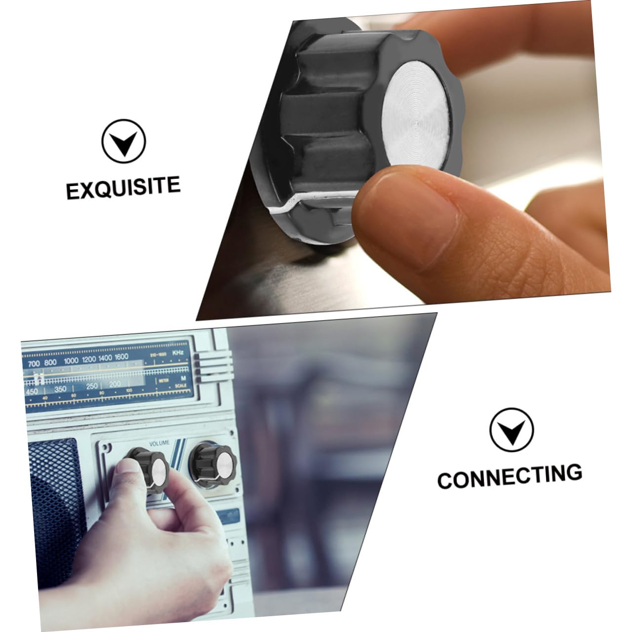 VICASKY 3 Set Pz Manopole Controllo Volume Regolabili Per Potenziometri Manopole Rotative Per Elettriche E Musicali Facile Installazione Ergonomico 20 Pezzi * 3