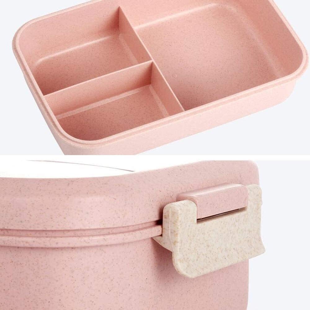 boîte à repas, Boîtes à Bento divisées perte de graisse Fitness poids(Pink)