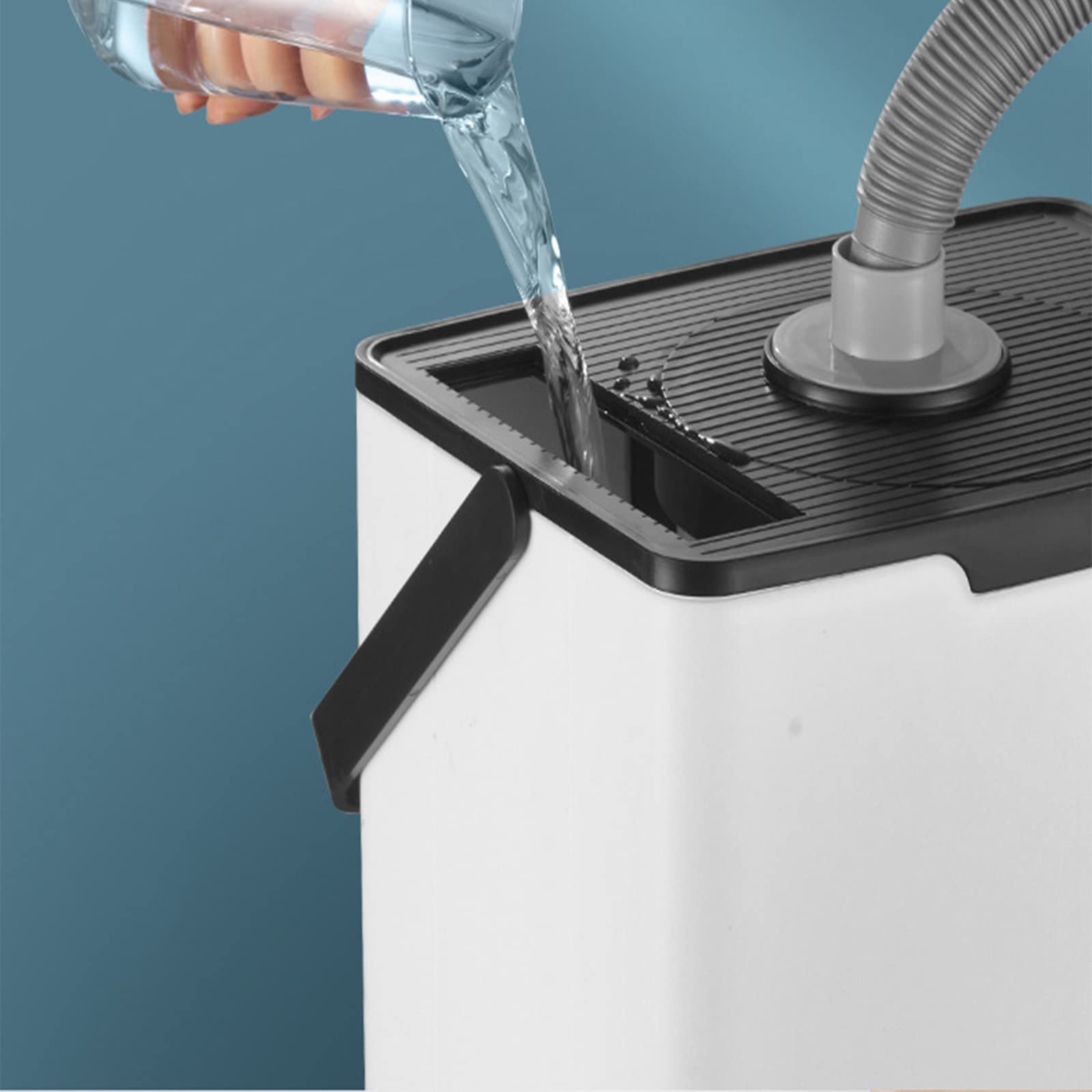 Umidificatore, Umidificatore industriale, Serbatoio dell'acqua con riempimento dall'alto da 6,5 litri, Nebbia a 3 modalità, Spegnimento automatico, Umidificatore d'aria ultra silenzioso per auto