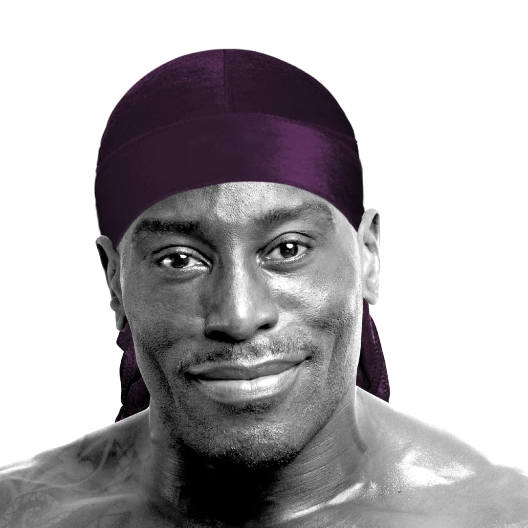 Kashmir Accessories Ltd Men's Purple Classy Velvet Durag Mix - 7317 (Purple)