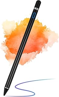 Active Stylus Pen Compatible for Touch Screens, Digital Rechargeable Stylish Pencil universal with Touch Function, Stylus pen for iPhone/iPad Pro/Air/Mini/iPhone/Android and Most Touch screens (Black)