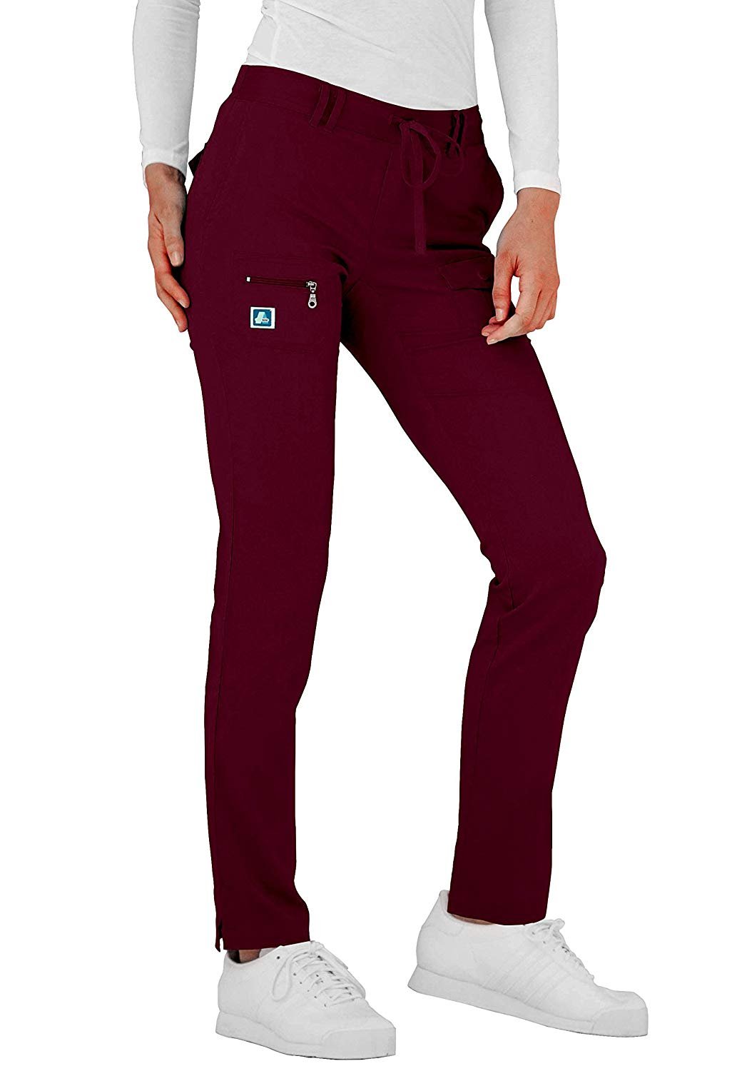 Adar Pro Prendas médicas para Mujer Pantalón médico Skinny de Yoga