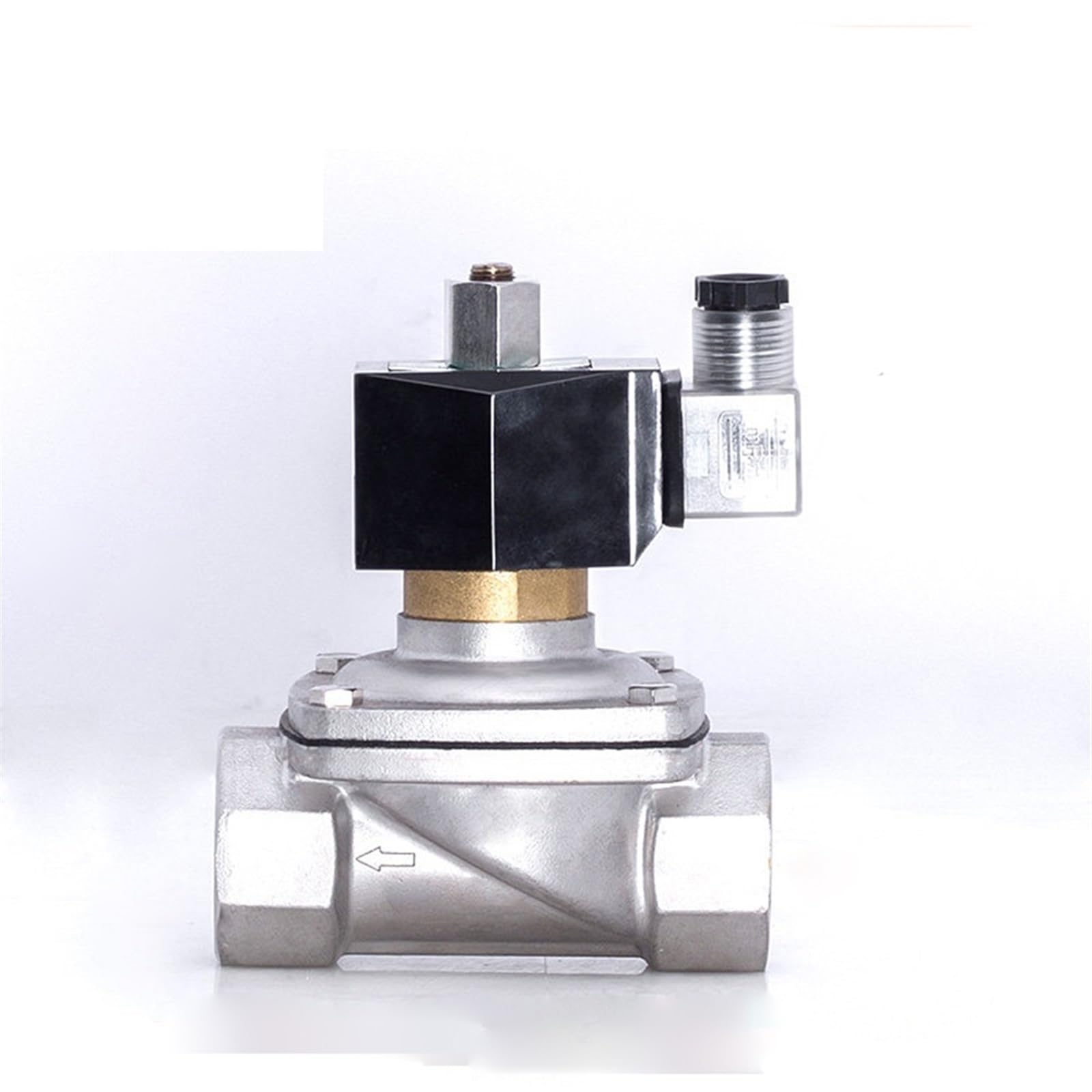 JNVFTCUX DN32 1-1/4inch 220v Normally Open Water Solenoid Valve Low Pressure Stainless Steel 1Pcs(120vac,BSP)