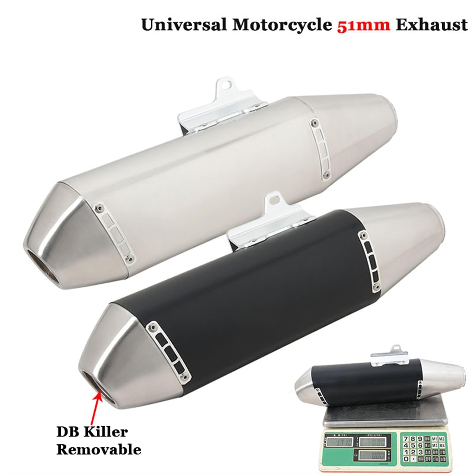 Moto Per Kawasaki KLX230 ER6N Tubo Di Scarico Fuga Universale Dirt Bike Silenziatore DB Killer Motocross