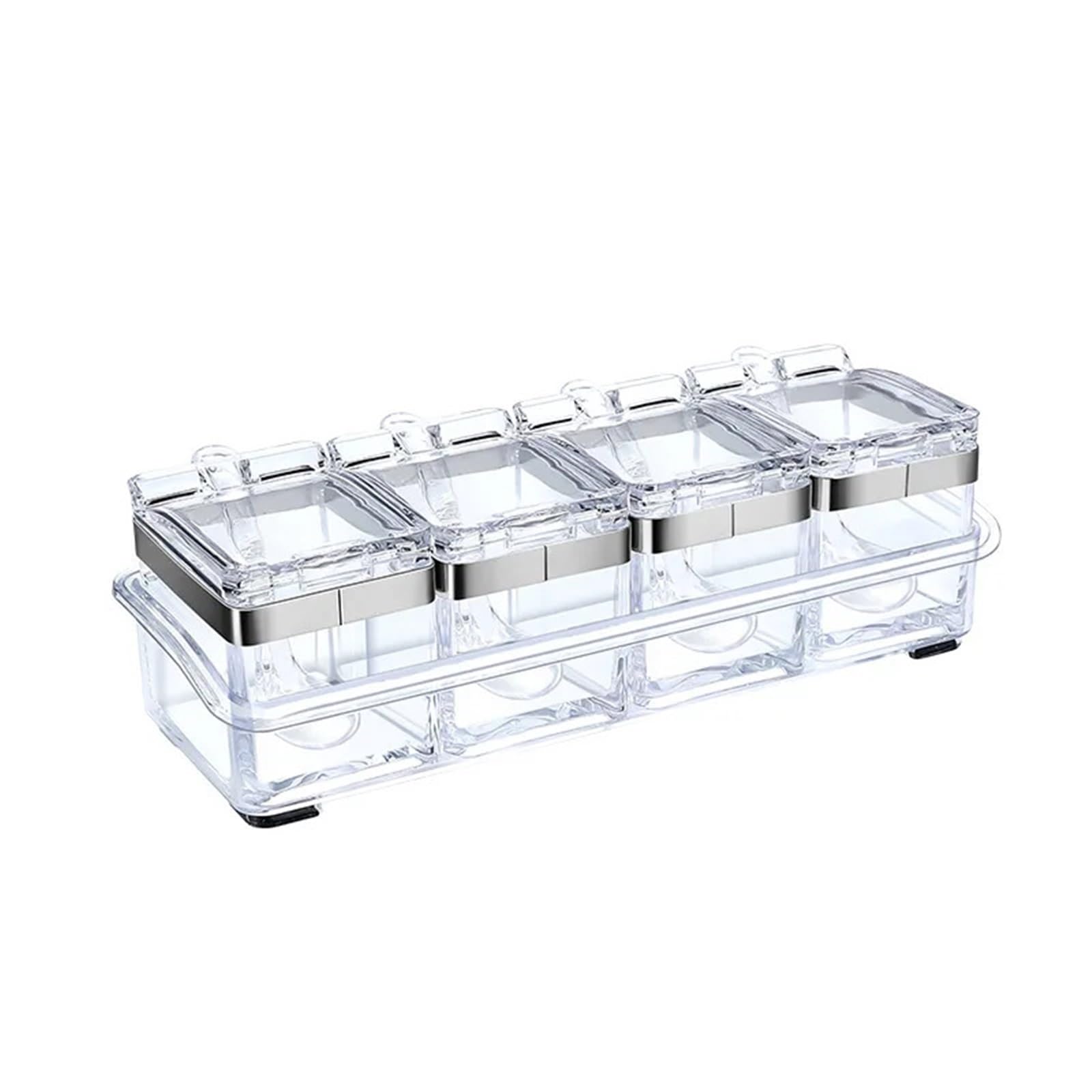 Contenedor de almacenamiento, estantes especias for cocinas, organizadores for el hogar, conjunto contenedores multifunción, caja soporte for condimentos para Especias