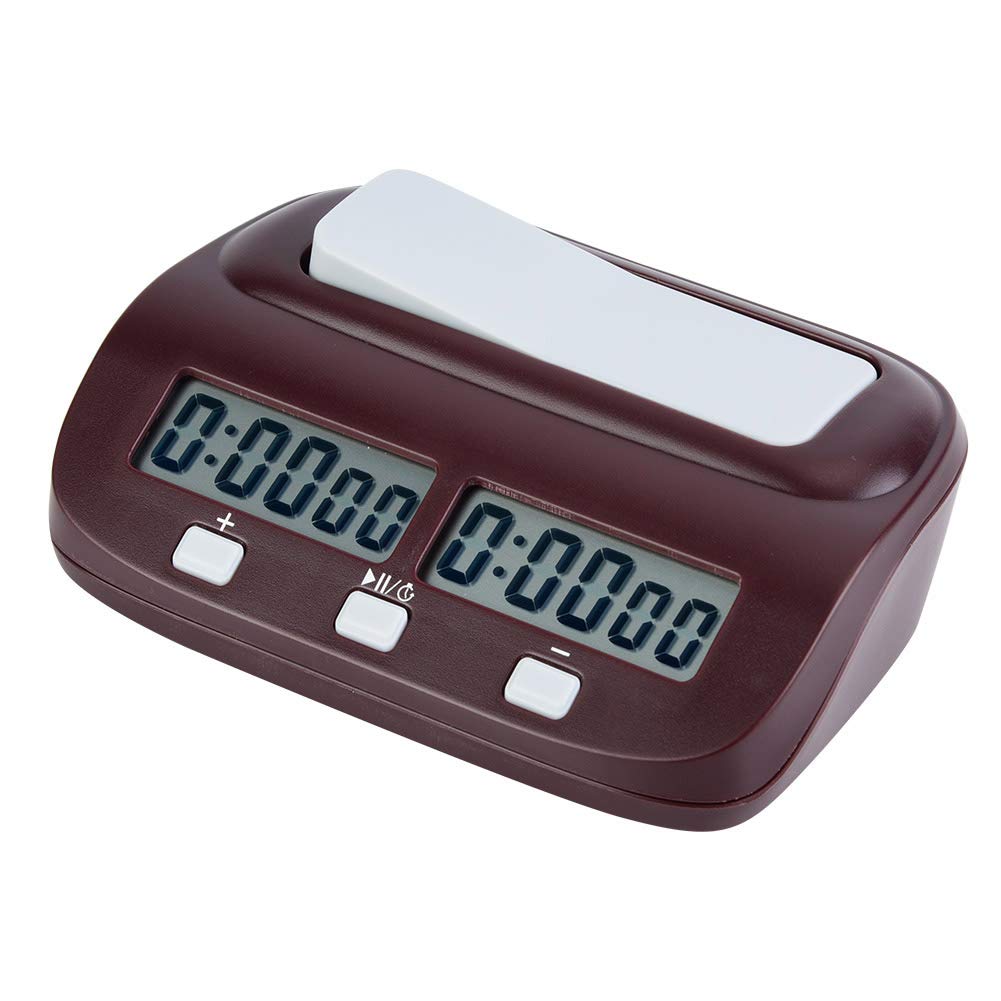 Reloj de ajedrez, Temporizador Digital Profesional con Alarma Integrada Reloj Juegos de Mesa para Torneos Escolares Clubes y Familias