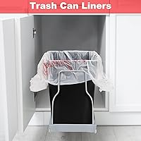 Vista 8 de Lawei 500 bolsas de agradecimiento reutilizables para comestibles, bolsas de plástico de 13 x 7 x 21 pulgadas para compras, restaurantes, catering