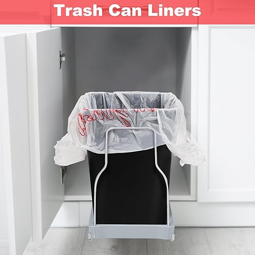 Miniatura 8 de Lawei 500 bolsas de agradecimiento reutilizables para comestibles, bolsas de plástico de 13 x 7 x 21 pulgadas para compras, restaurantes, catering