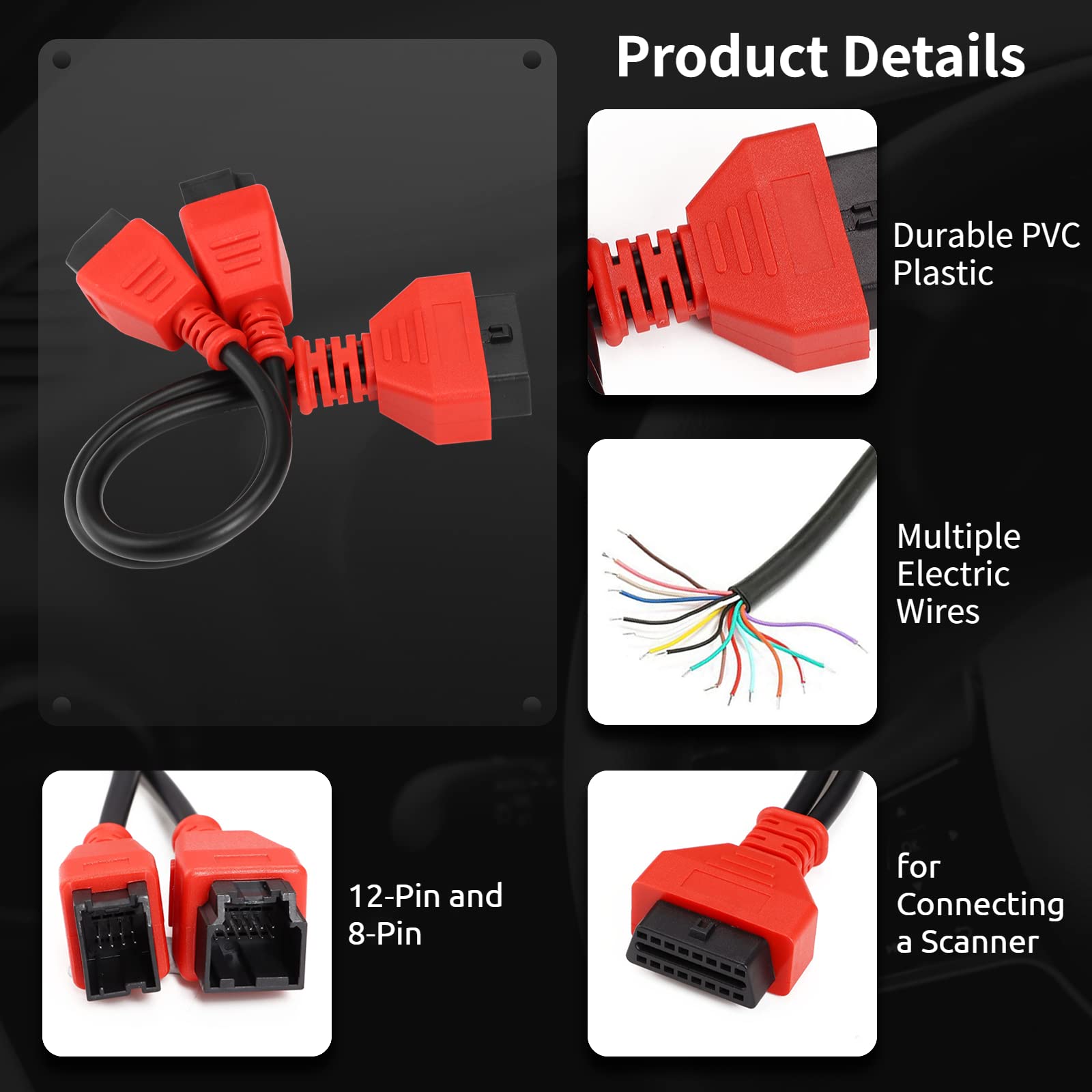 Cavo Adattatore 12+8 Per Autel Maxisys - Connettore Diagnostica Per Veicoli Chrysler/Fiat - Foto 6