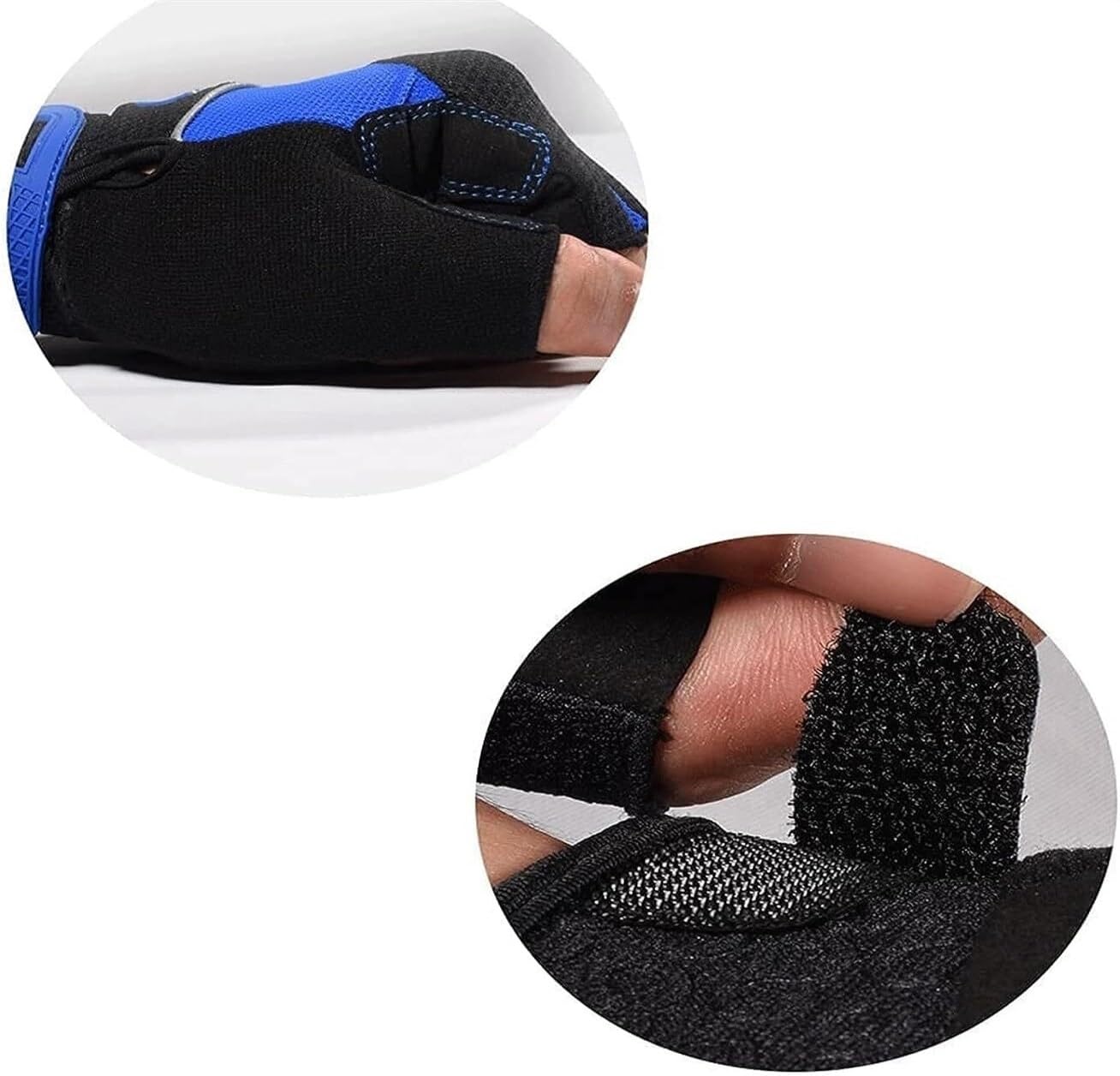 Gants de Cyclisme Gants Demi-Doigt Haltérophilie Demi-Doigt Cyclisme Silicone Absorbant Les Chocs Gant Velo (Color : White, Size : S)