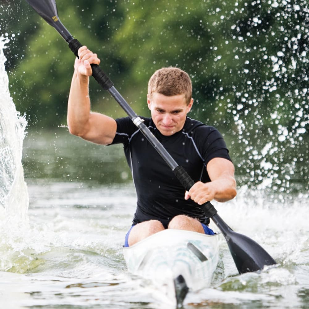 DONGKER Empuñaduras de remo para kayak, 1 par de fundas de silicona para remo de kayak, 13 cm de largo, funda de agarre antideslizante para accesorios de remo al aire libre