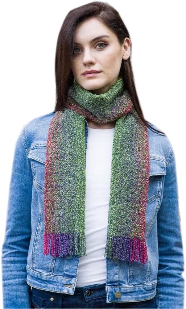 Mucros Weavers Ladies Merino Wool Skellig Scarf, Made in Ireland