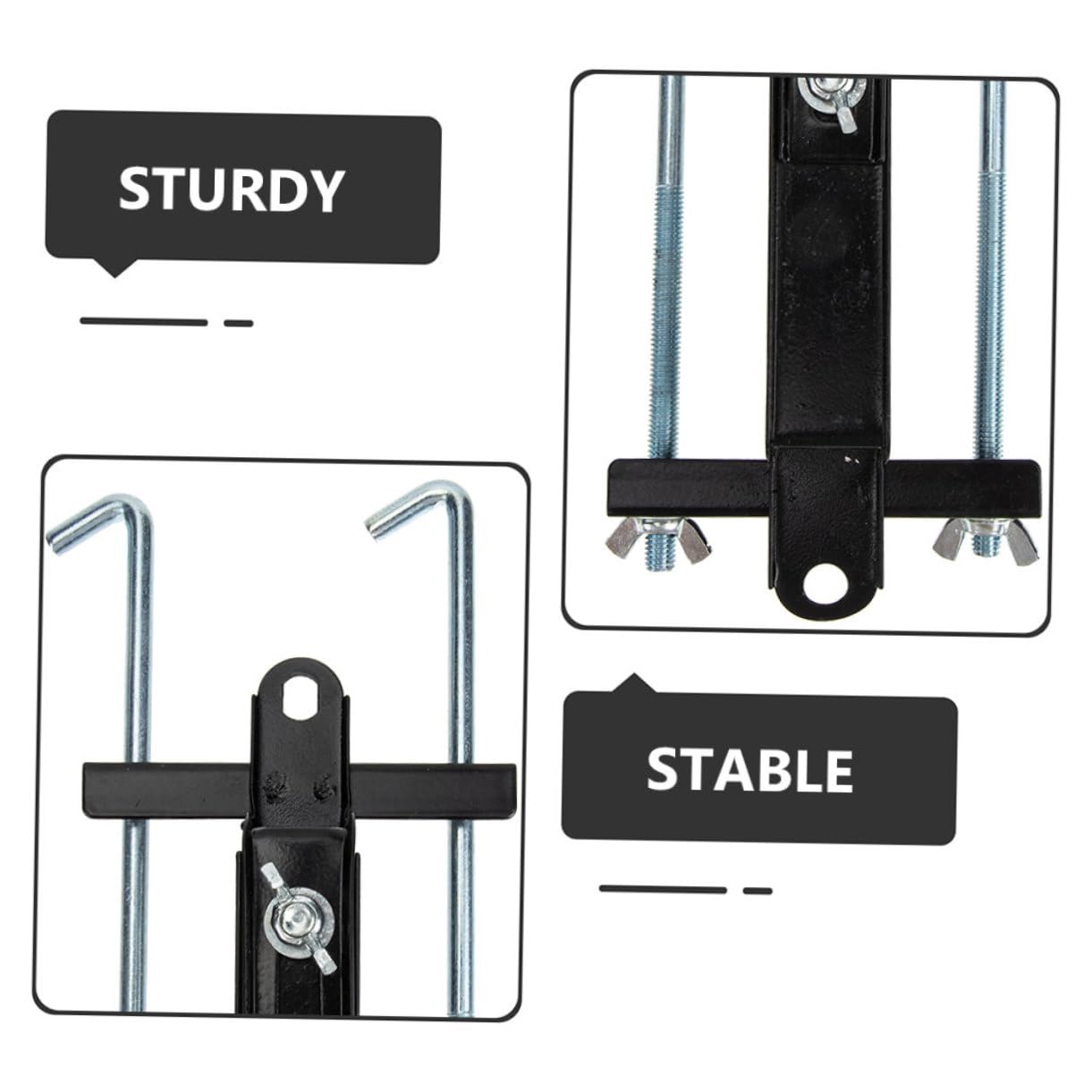 2 pièces Support de Batterie Automobile Réglable Métal Kit de Fixation Stable pour Batterie de Voiture Montage Facile et Compatible Multi Modèles