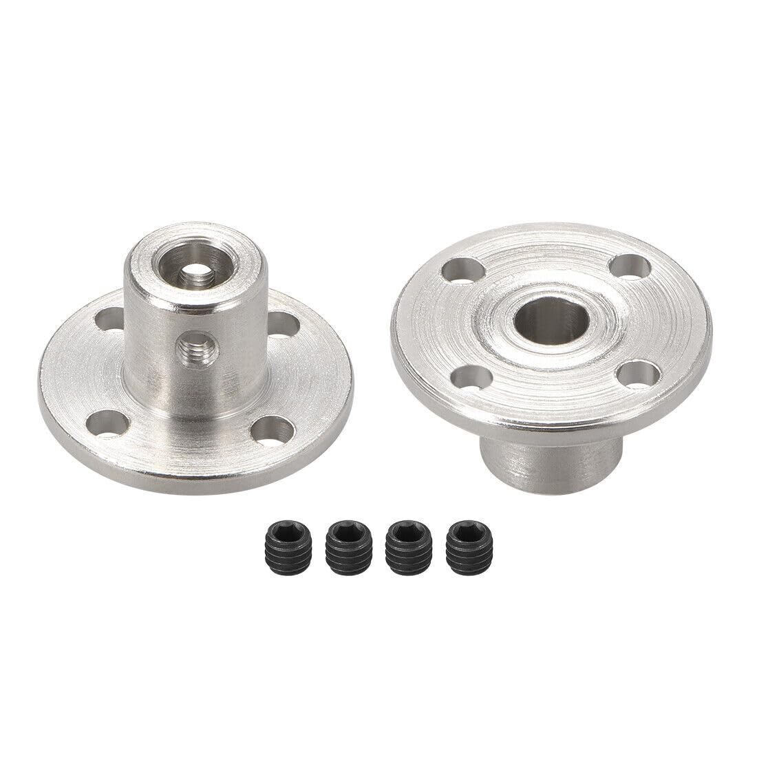 2pcs 5mm Rigid Flange Coupling Motor Guide Shaft Coupler for DIY Parts