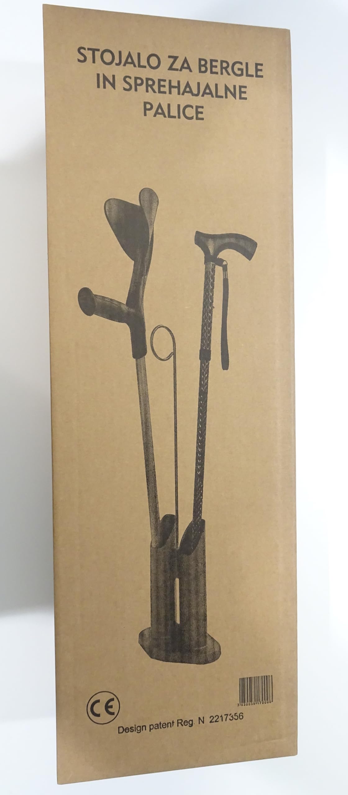 Soporte de bastón para andadores – Paragüero para bastones – de plástico – Soporte vertical de los bastones – Soporte para 2 andadores – Soporte para muletas portátil