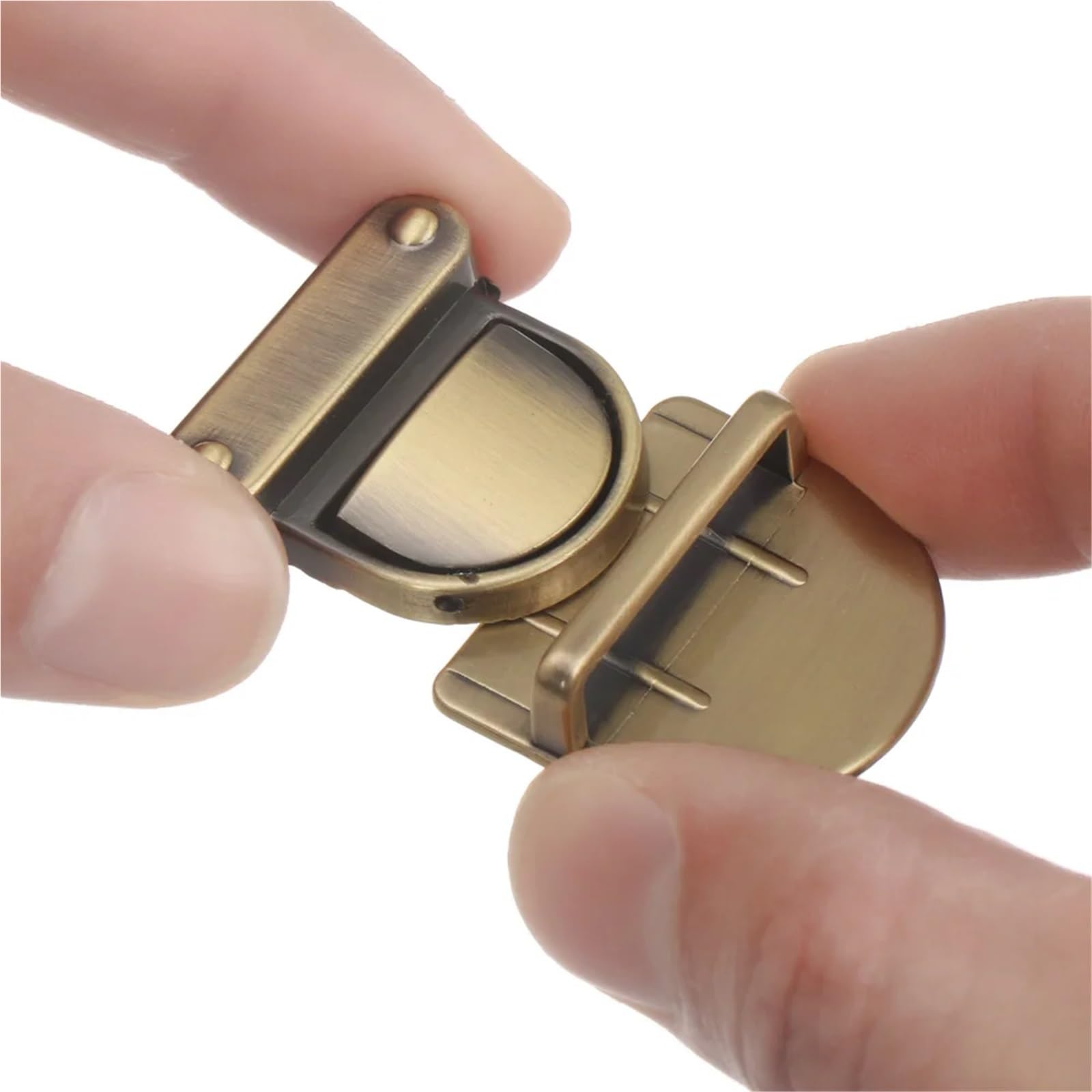 Verschluss Schloss für Tasche 10 Stück Metallverschluss Drehverschluss for DIY/Reparatur Handtasche Geldbörse Gepäck Hardware Verschluss Tasche Teile Zubehör(Color 6)
