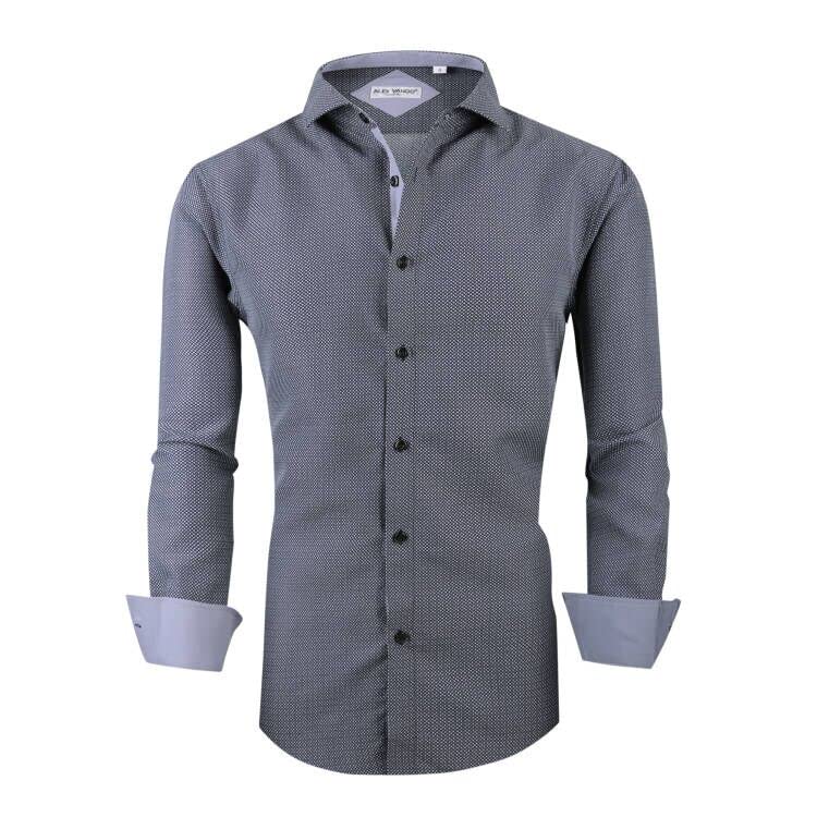 Alex Vando Mens Printed Dress Shirts Long Sleeve Regular Fit Button Down Shirt