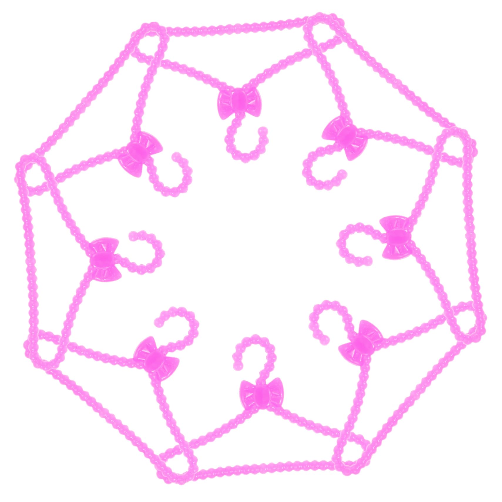 STOBAZA 100Pcs Mini Doll Clothes Hangers Doll Garment Hangers for Tiny Dolls Apparel Doll Accessories and Supplies for Organizing Doll Outfits