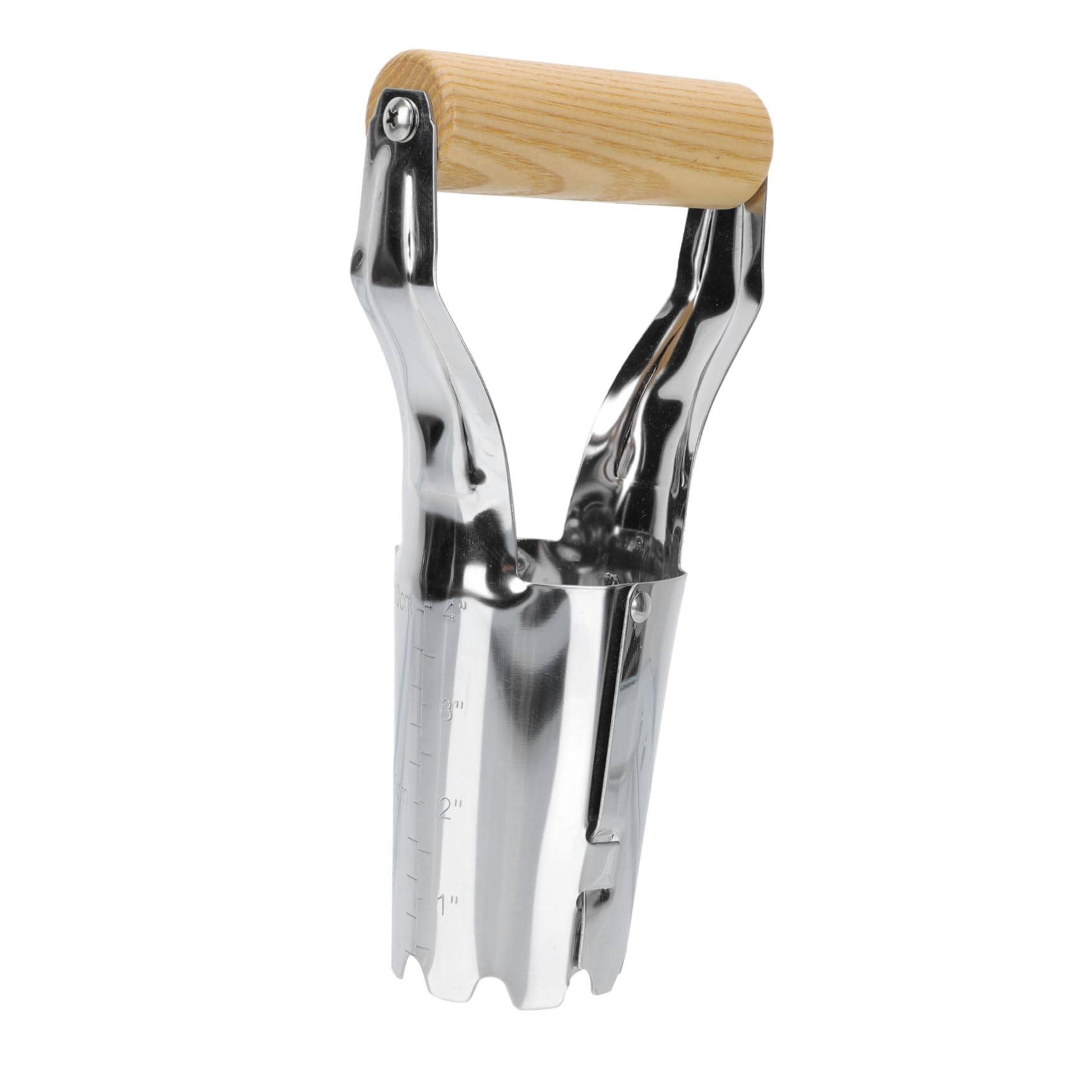 HANABASS Planting Transplant Tool Garden Transplanter for Flower Transplanter Tube Comfortable Wood Handle Random Style