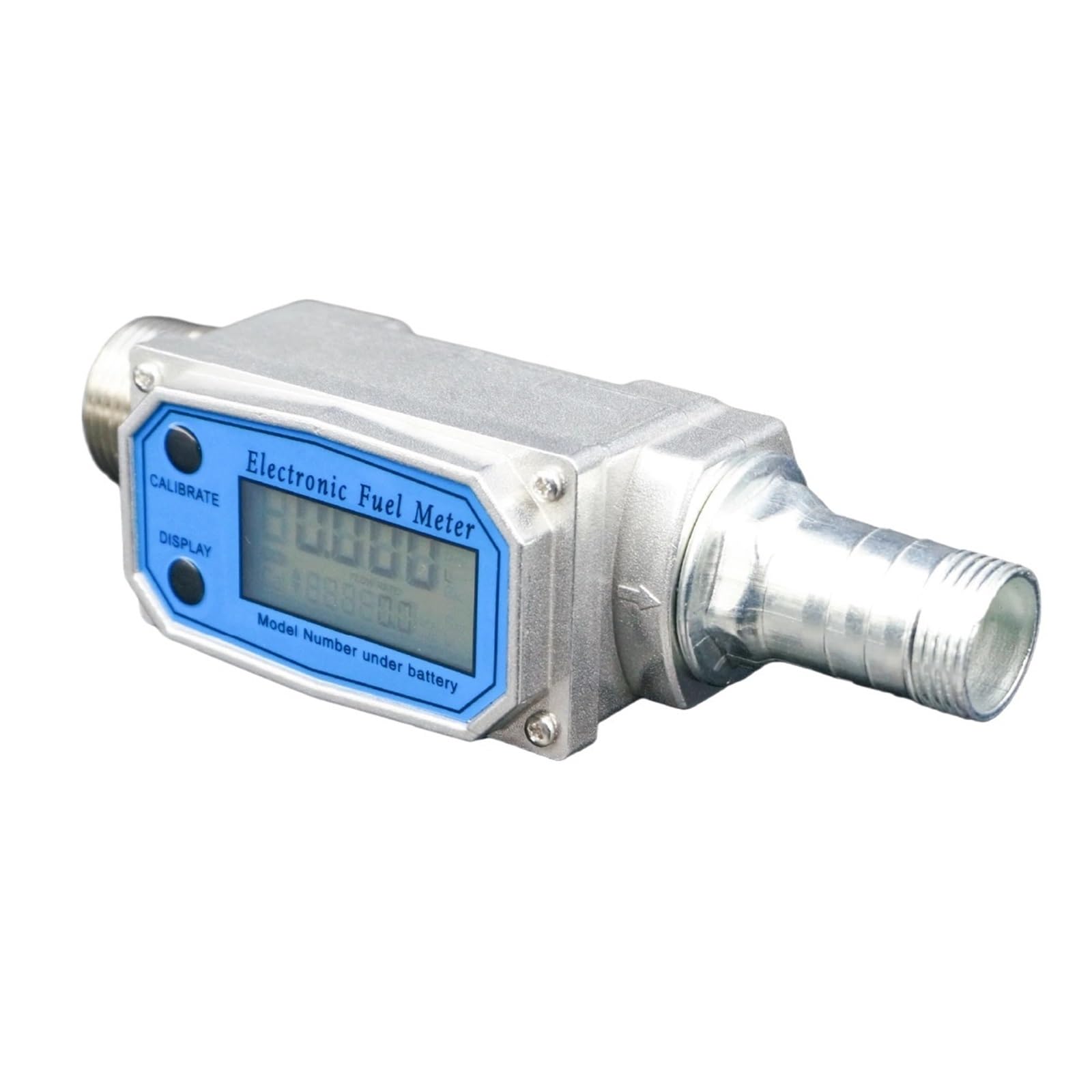 Elektroniczny przepływomierz turbinowy ETF-10 Cyfrowy przepływ rury 10-500 l/min DN20-DN50 | Miernik transferu wody w oleju napędowym (G3-4 inch-G1 rura)