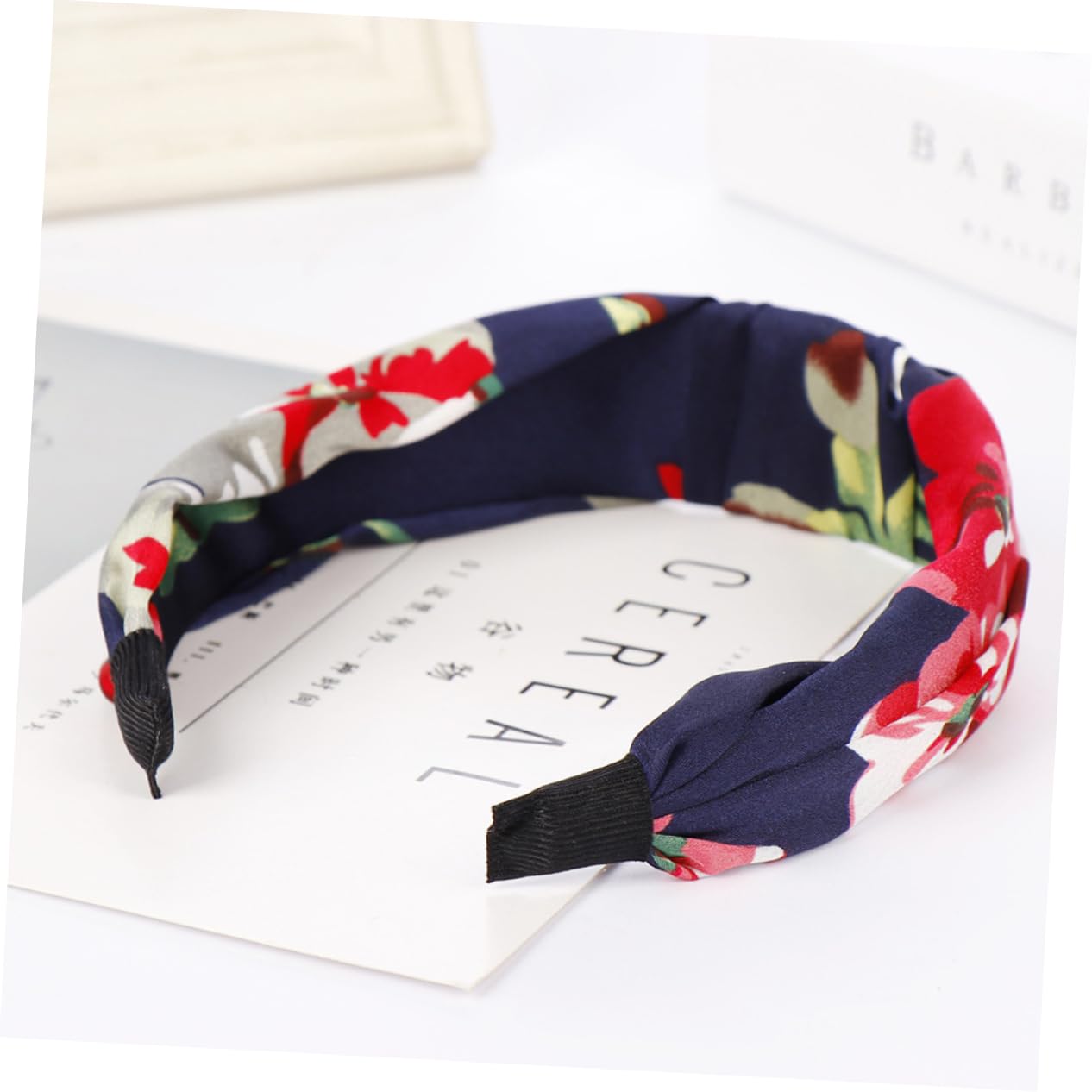FRCOLOR 2 Set Navy Brillante Rosso Stile Fascia Per Nodo Fascia Per Accessorio Per Alla Moda Da Donna 4 Pezzi * 2
