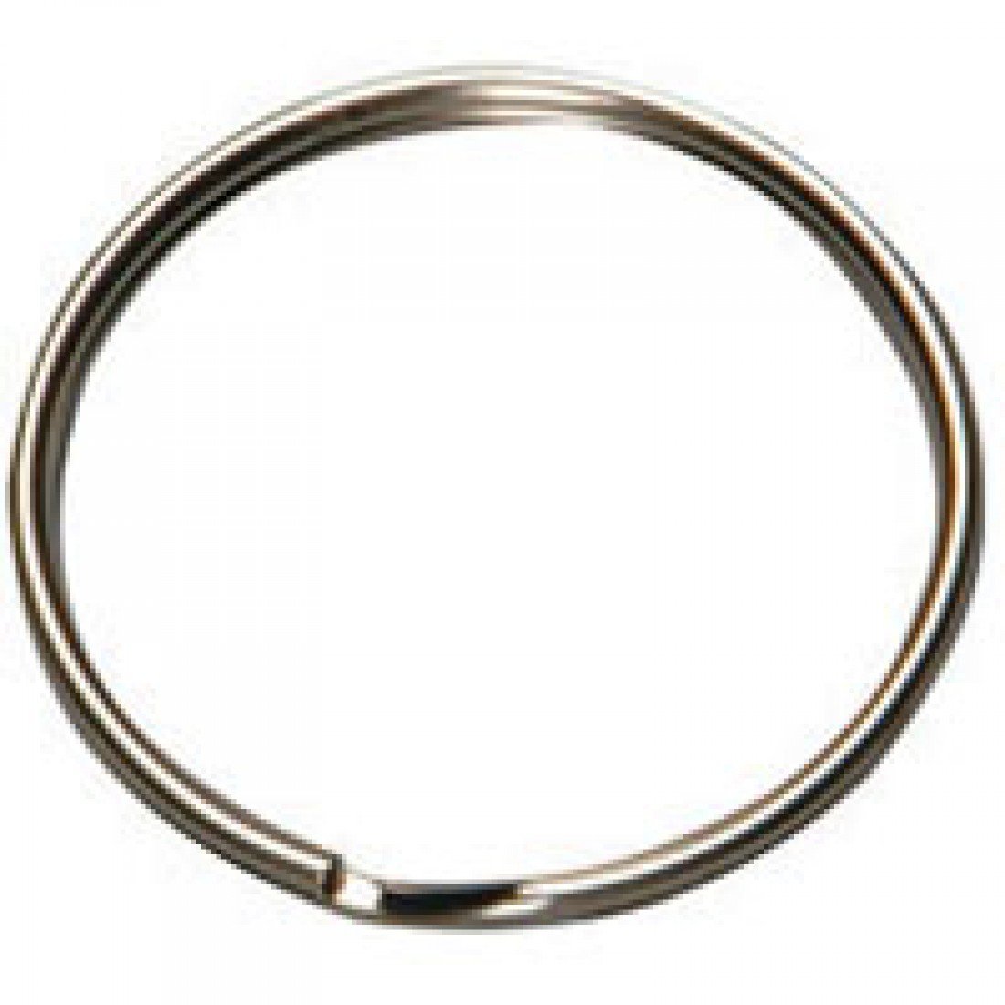 Hy-Ko Key Ring Split 1/2" Dia. Nickel Plated Steel Bag Of 100