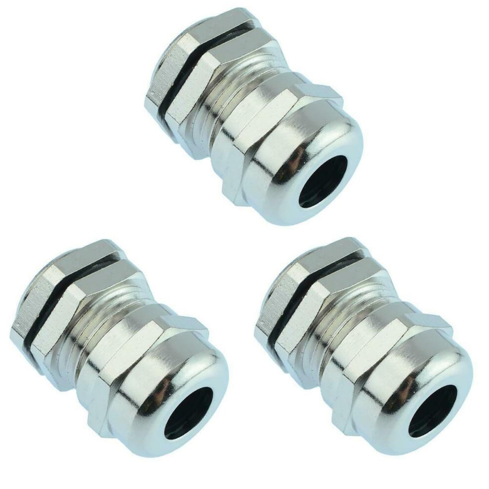 3 pezzi M16 pressacavo in metallo, PG9, passacavo regolabile impermeabile per cavo da 4 a 8 mm