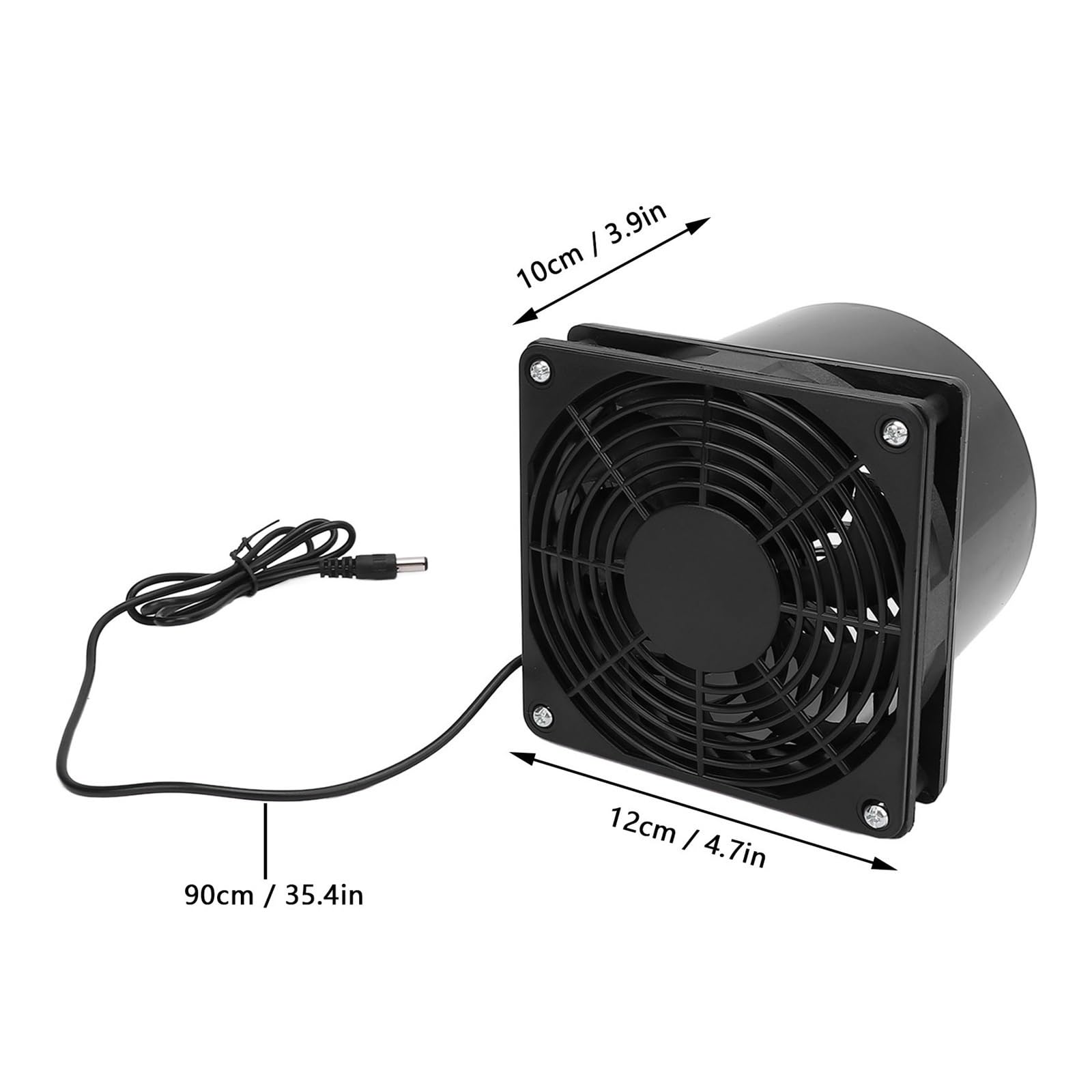 Ventilatore di Scarico A Flangia Alimentato A Energia Solare, da Condotto 5 W, Ventilazione A Pannello V for Serra, Pollaio, Capannone IP65 Raffreddamento Rapido