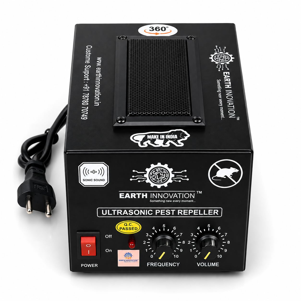 EARTH INNOVATION™ Ultrasonic Sound Rat and Rodent Pest Repellent Machine use for Home, Office, Kitchen, Warehouse, Cold Storage, Factory, Computer and Server Panel Room, Store Room Etc. (2500 SQ Area)-image-16