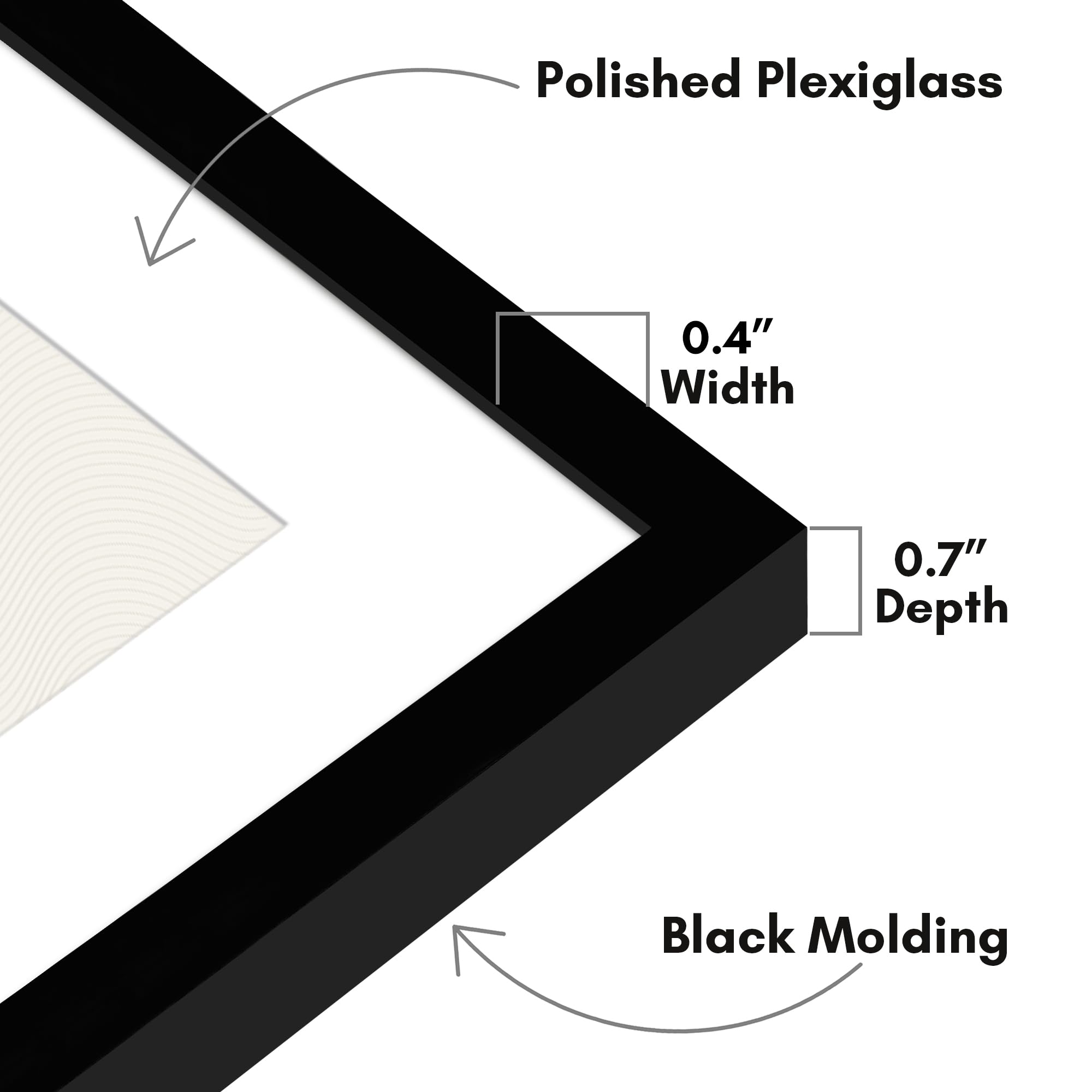 Americanflat Ramka dyplomowa 11,5 x 14 w kolorze czarnym - Wyświetla dyplomy 8,5 x 11 z matą lub użyj jako ramka 11,5 x 14 bez maty, ramka na dokumenty z polerowanym pleksiglasem z przodu i osprzętem