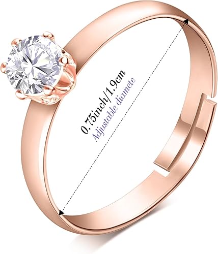 Miniatura 2 de Junkin 48 anillos falsos de boda para novia, anillos de compromiso de diamantes, anillos de despedida de soltera, anillos de diamantes para