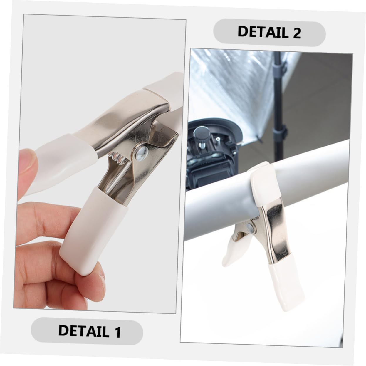 Balacoo Strong Spring Clamps Large Clips Heavy Duty for Backdrop Photography Plastic Background Cloth Holders