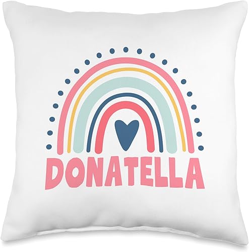 Miniatura 1 de Donatella Name Custom Woman Myth Legend Pink Birthday Party Throw Pillow, 16x16, Multicolor