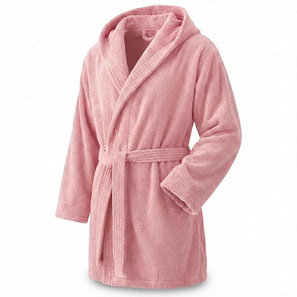 Top Towel - Elegant - Bademantel für Damen und Herren 100% Baumwolle, 500 g/m² - Option mit oder ohne Kapuze - Weich und saugfähig für Dusche, Spa und Pool