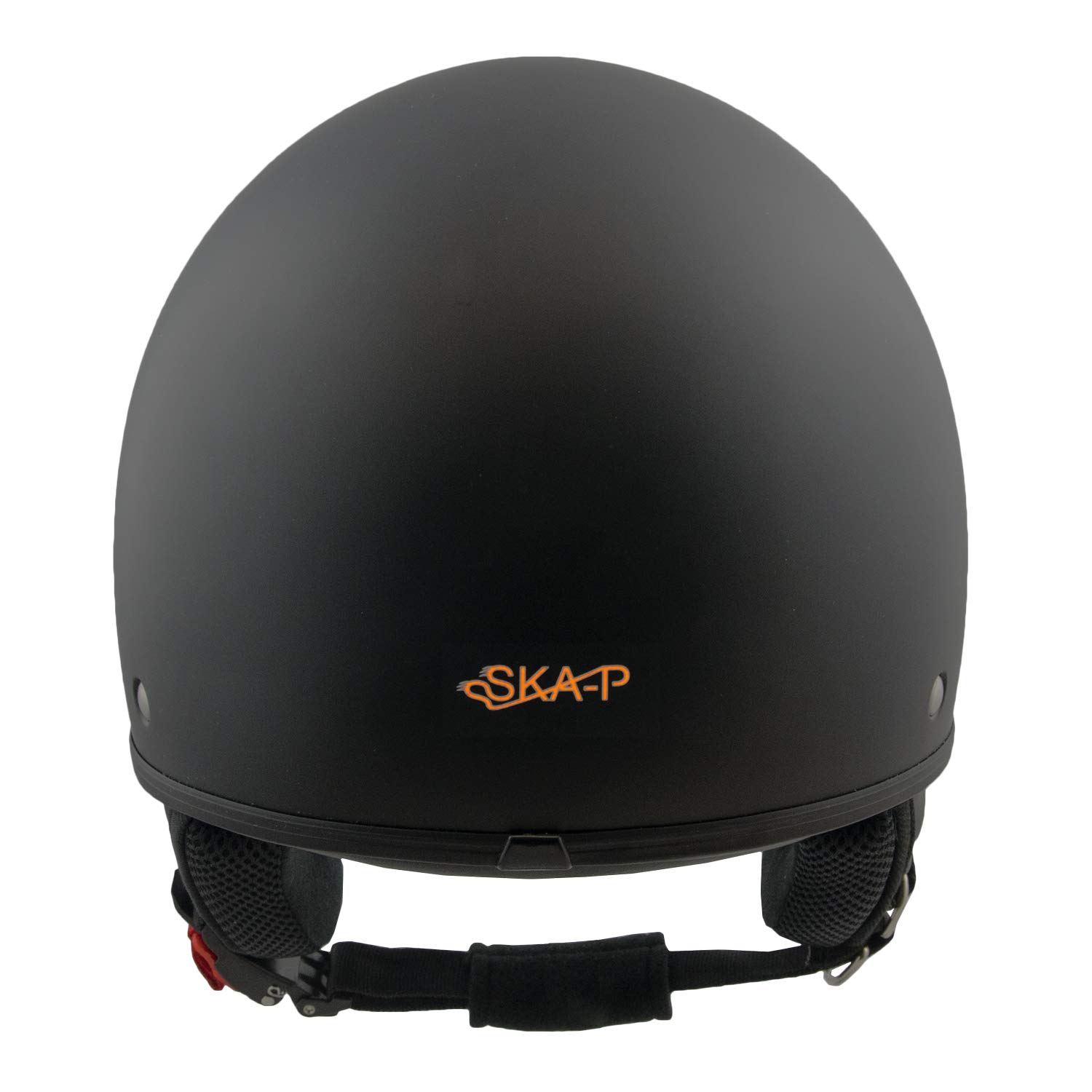 Casque Moto Vintage Demi-jet – Homologué ECE/DOT – Design Tête De Mort – Taille M (57-58 Cm) – Pour Moto, Scooter, Vélo