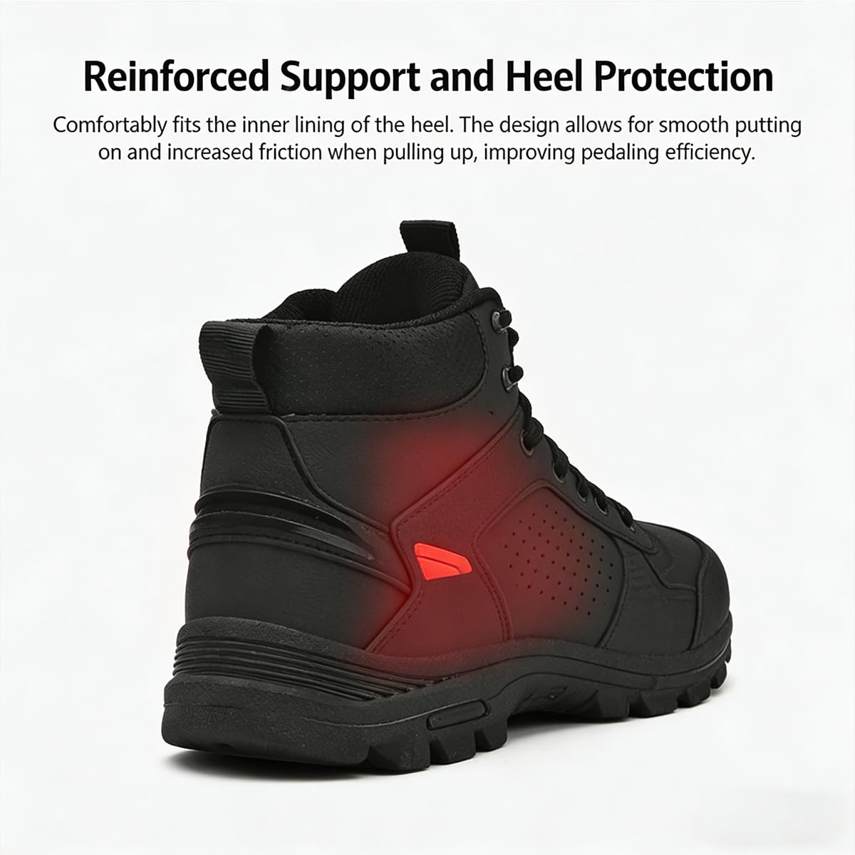 Scarpe da Moto Uomo Stivali da Moto Motocross Città Corsa Strada Casual con Supporto alla Caviglia e Shift Pad Suola Antiscivolo