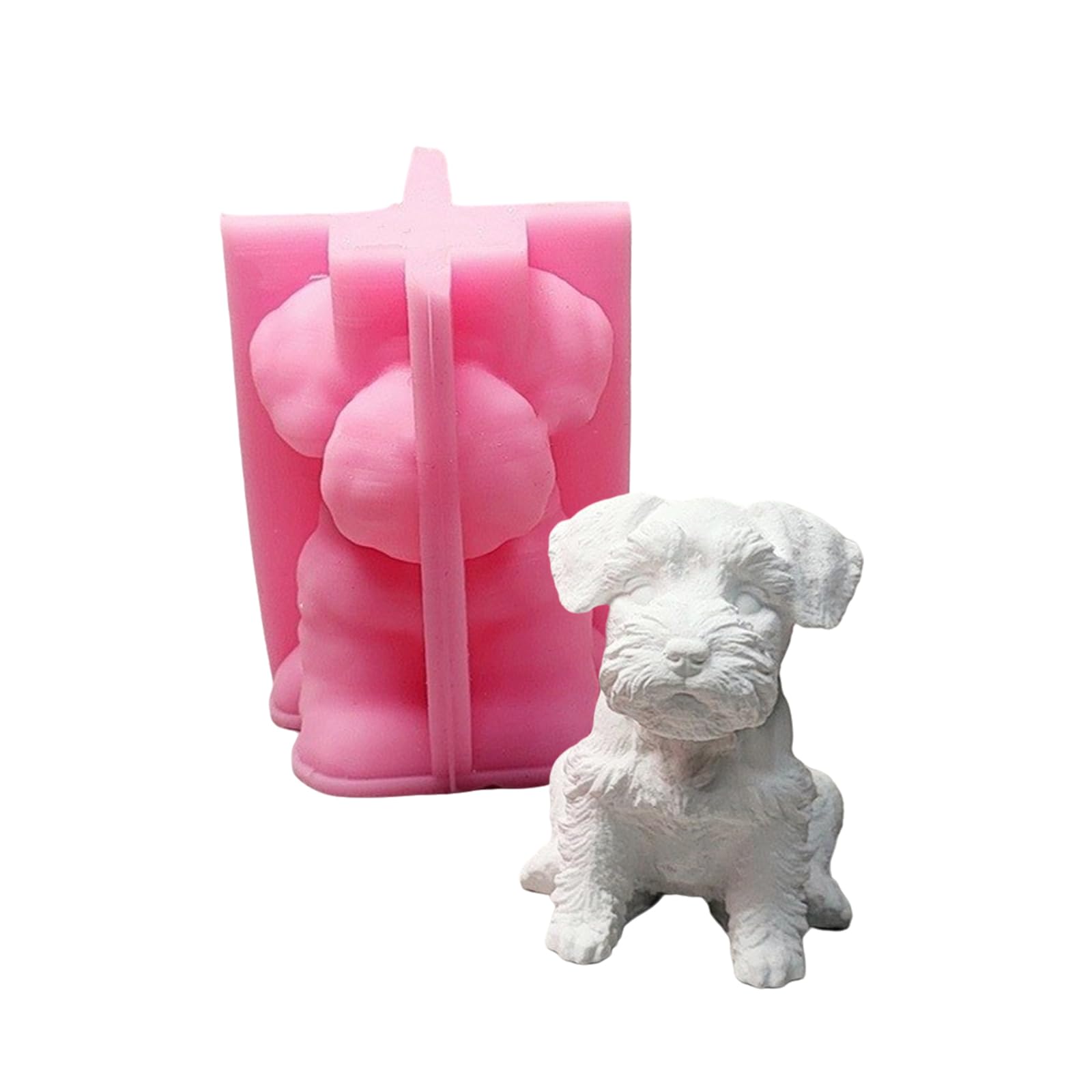 Laikoutd Dog Molds Casting Animal Silicone Ornament Plasters Castings Epoxy Resin