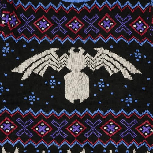 Marvel Men's Venom Symbol Adult Knit Holiday Ugly Christmas Pullover Crewneck Sweater2