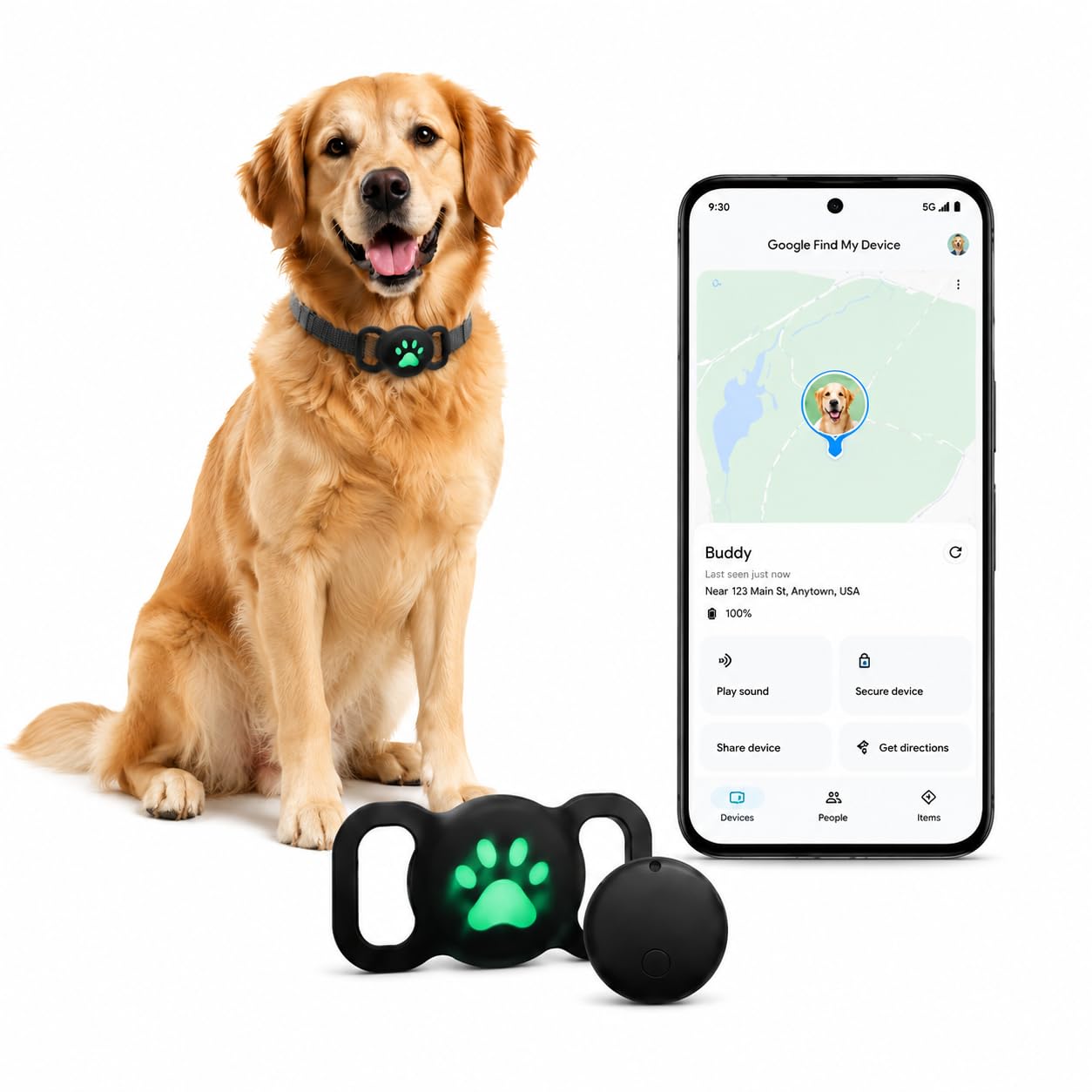 Photo 1 of MDTZULIK GPS Pet Tracker Collar for Dogs (Android Only)