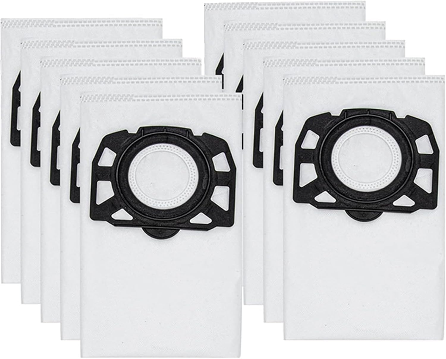 10 Pack Fleece Filter Bags for Karcher WD4 Wet & Dry Vacuum Cleaners – Model 2.863-006.0,Multipurpose Replacement Dust Bags