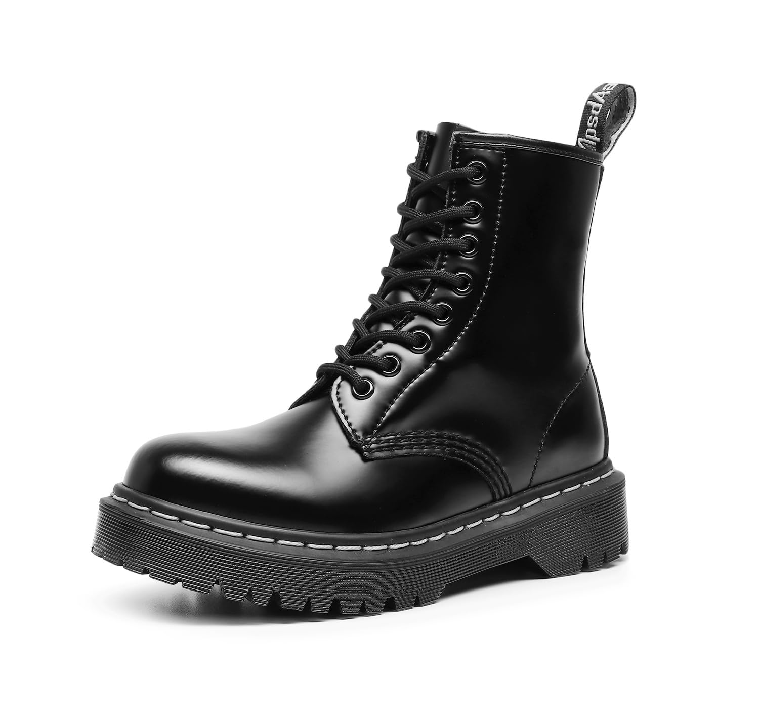 黒レザー ハイカット ワークブーツ Amazon | [koobla] 厚底 ブーツ1460 BEX ベックス 8ホール