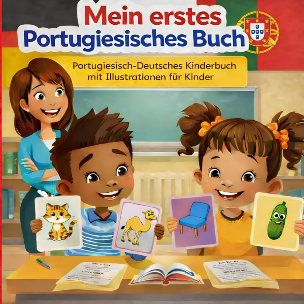 Mein erstes Portugiesisches Buch Portugiesisch-Deutsches Kinderbuch mit Illustrationen für Kinder: Zweisprachiges Deutsch-Portugiesisch ... Wörter, Portugiesisch lernen für Kinder.