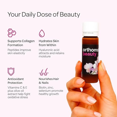 Miniatura 13 de Orthomol Beauty Vial - Suplemento líquido de belleza para mujer con hidrolizado de colágeno, ácido hialurónico y coenzima Q10 para la salud