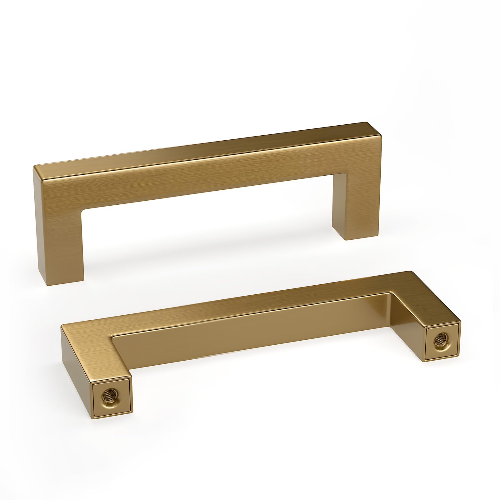 Goldenwarm 10 Pack 3 Inch Champagne Bronze Cabinet Pulls Gold Cabinet  Handles Champagne Drawer Pulls Brushed Bronze Drawer Handles Square Kitchen  Hardware for Cupboard Bedroom Dresser - Amazon.com