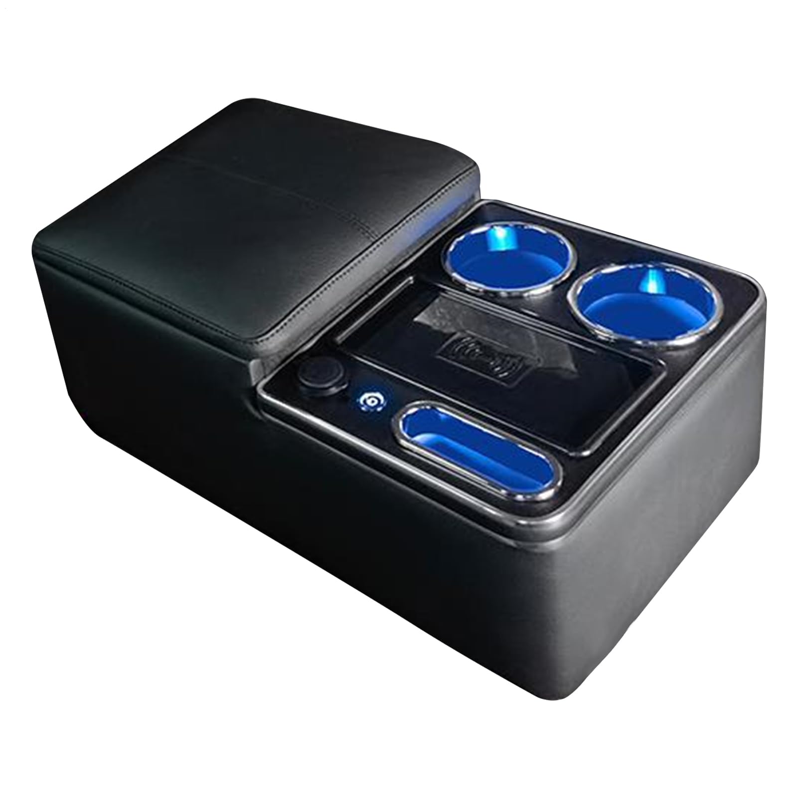 Generisch Organizer per Console per Camion, Organizer per Console Centrale | multifunzione, per camion, per sedili posteriori con luce LED, supporto per tazze e telefono per auto, minivan, L