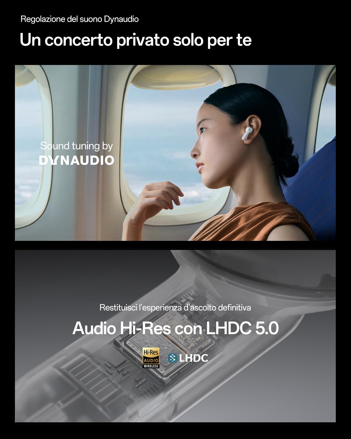 OPPO Enco X3s Cuffie True Wireless, Auricolari Bluetooth 5.4 con Suono Dynaudio, ANC Ibrido 55dB, Audio Hi-Res LHDC 5.0, 45 Ore di Autonomia, IP55, Doppi Driver Dinamici, Traduzione AI, Nebula Silver